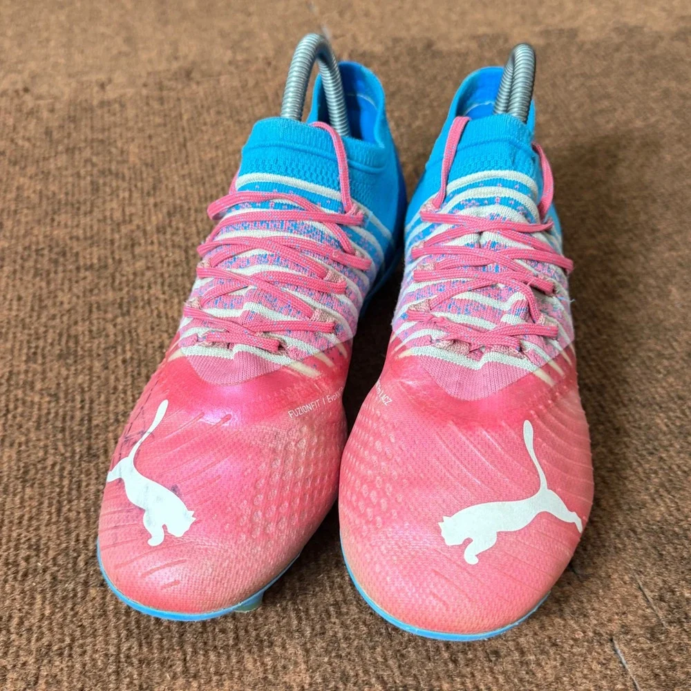 Puma Future Z 1.4 FG/AG Soccer Cleats Pink Blue 107088-01 Mens 7 fast hubba buba